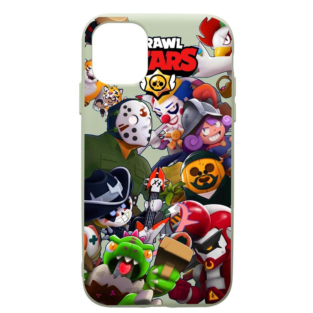 Husa de protectie Apple iPhone 12 Mini, Brawl Stars, silicon, cu interiorul din material textil, protectie camera, Beryl, PGR646