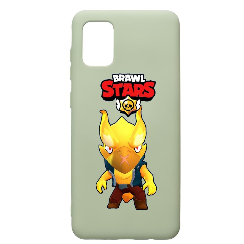 Husa de protectie Samsung Galaxy A71, Brawl Stars Phoenix Crow, silicon, cu interiorul din material textil, protectie camera, Beryl, PGR645