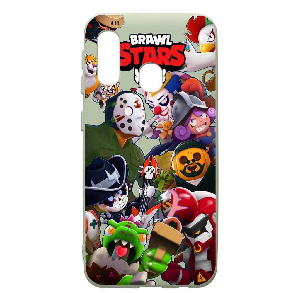 Husa de protectie Samsung Galaxy A20e, Brawl Stars, silicon, cu interiorul din material textil, protectie camera, Beryl, PGR646