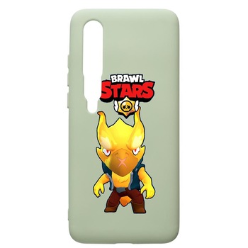 Husa de protectie Xiaomi Mi 10 / Mi 10 Pro, Brawl Stars Phoenix Crow, silicon, cu interiorul din material textil, protectie camera, Beryl, PGR645 Husa de protectie Xiaomi Mi 10 / Mi 10 Pro, Brawl Stars Phoenix Crow, silicon, cu interiorul din material textil, protectie camera, Beryl, PGR645