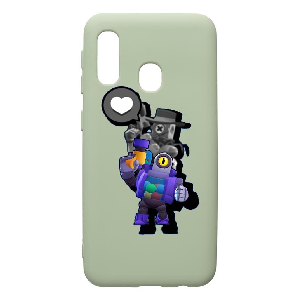 Husa de protectie Samsung Galaxy A40, Brawl Stars, silicon, cu interiorul din material textil, protectie camera, Beryl, PGR650