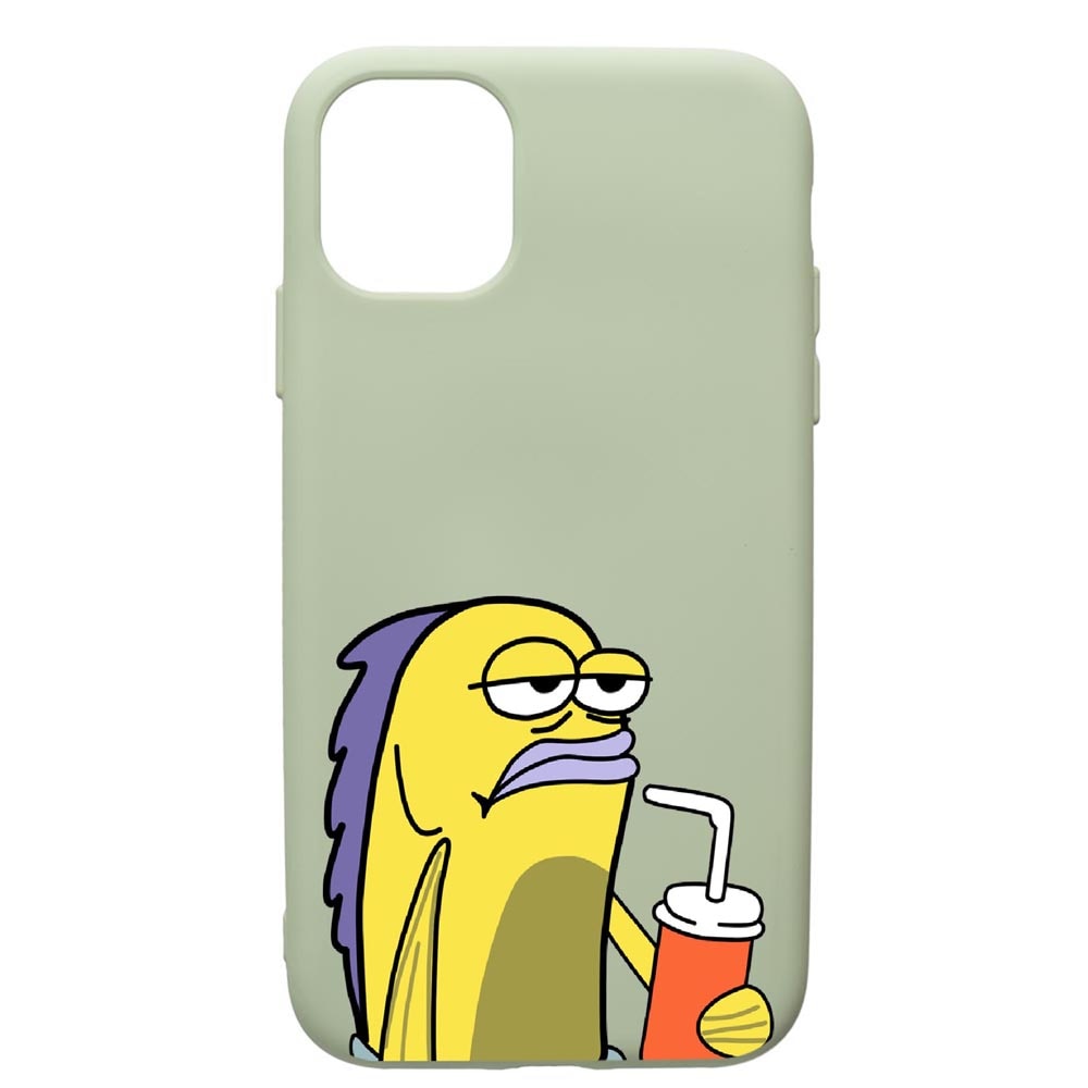 Husa de protectie Apple iPhone 11, Meme, silicon, cu interiorul din material textil, protectie camera, Beryl, PGR652