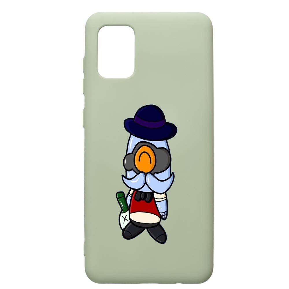 Husa de protectie Samsung Galaxy A71, Brawl Stars, silicon, cu interiorul din material textil, protectie camera, Beryl, PGR649