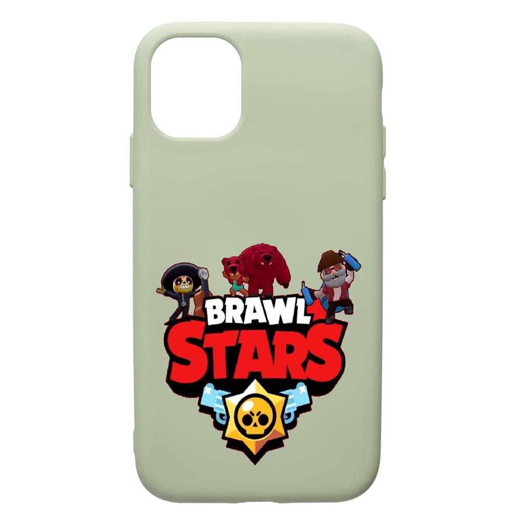 Husa de protectie Apple iPhone 11, Brawl Stars, silicon, cu interiorul din material textil, protectie camera, Beryl, PGR651