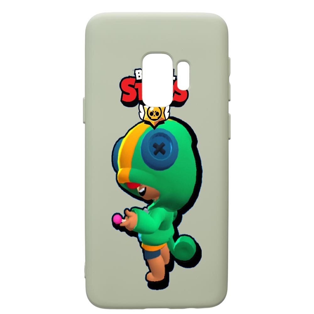 Husa de protectie Samsung Galaxy S9, Brawl Stars Leon, silicon, cu interiorul din material textil, protectie camera, Beryl, PGR648