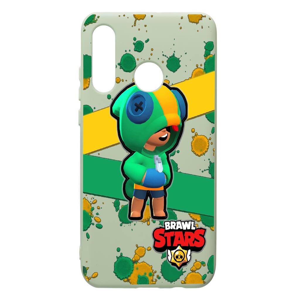 Husa de protectie Huawei P40 Lite E / Y7p, Brawl Stars Leon, silicon, cu interiorul din material textil, protectie camera, Beryl, PGR647