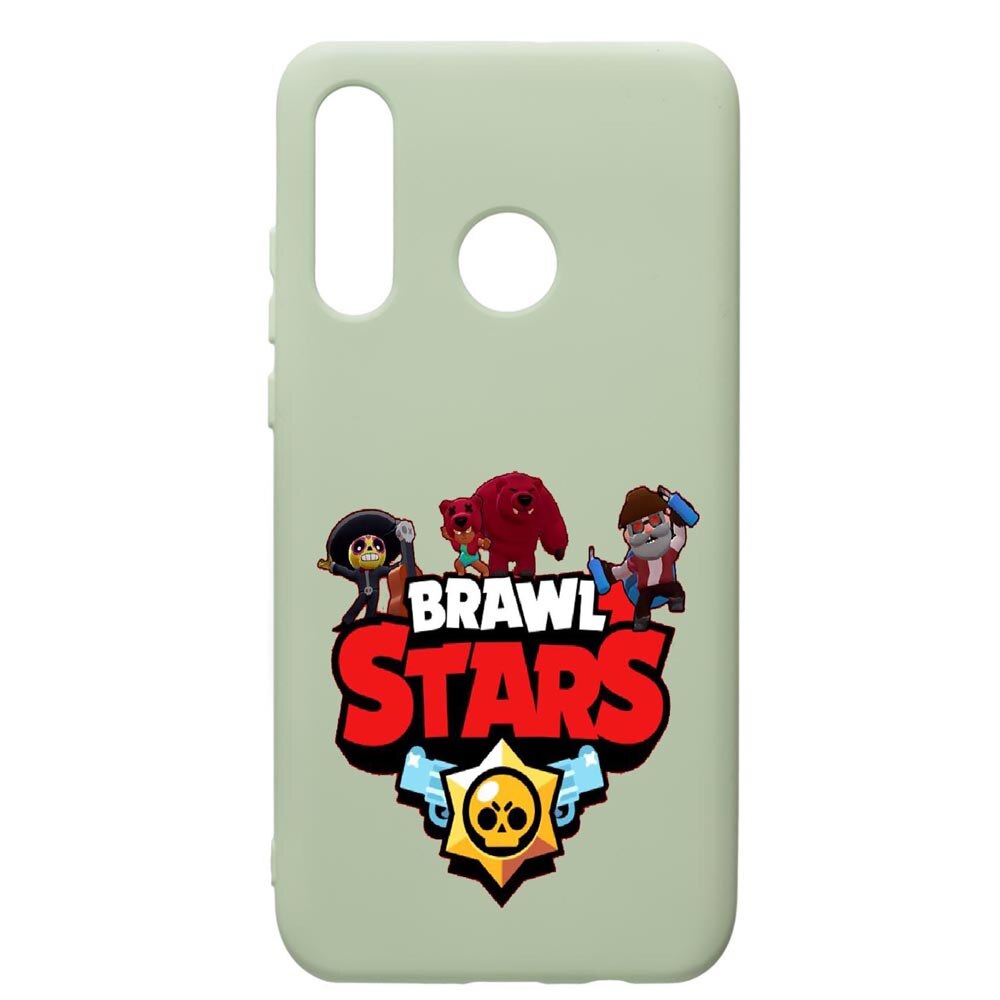 Husa de protectie Huawei P30 Lite, Brawl Stars, silicon, cu interiorul din material textil, protectie camera, Beryl, PGR651
