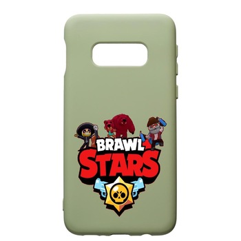 Husa de protectie Samsung Galaxy S10, Brawl Stars, silicon, cu interiorul din material textil, protectie camera, Beryl, PGR651 Husa de protectie Samsung Galaxy S10, Brawl Stars, silicon, cu interiorul din material textil, protectie camera, Beryl, PGR651