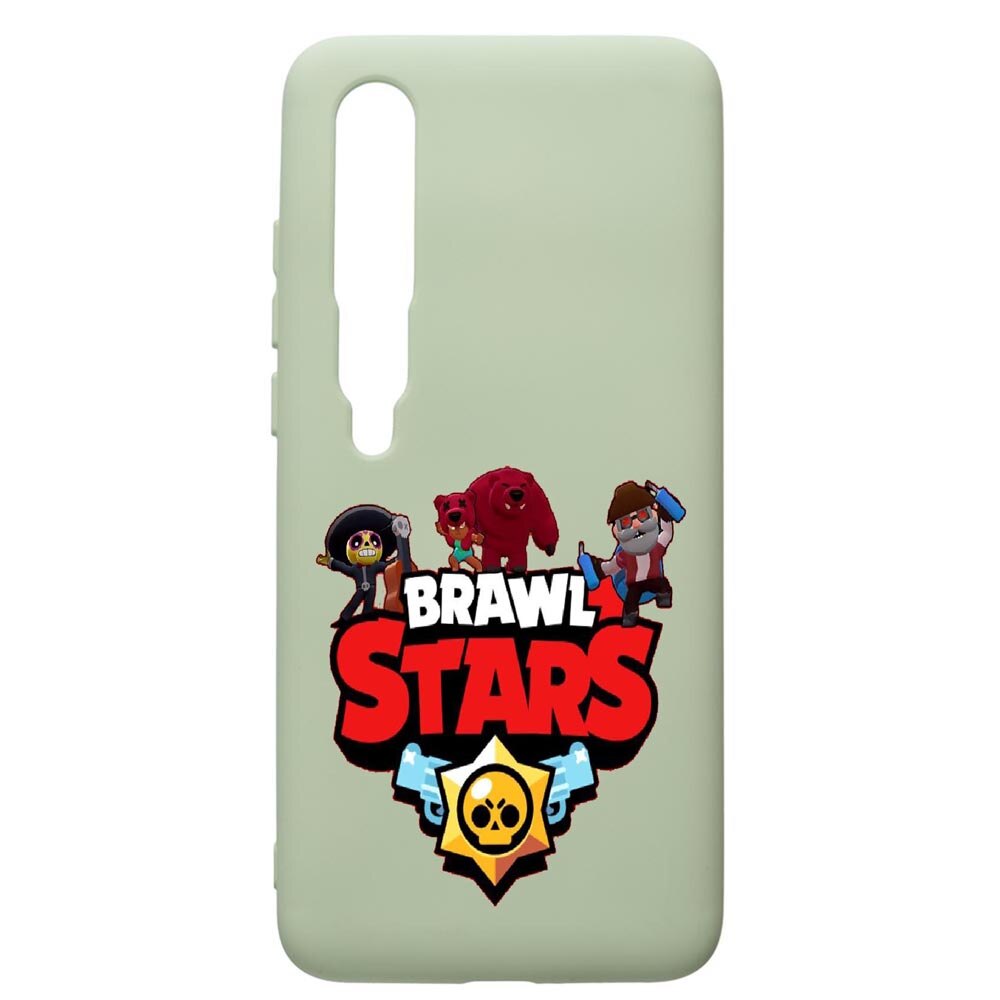 Husa de protectie Xiaomi Mi 10 / Mi 10 Pro, Brawl Stars, silicon, cu interiorul din material textil, protectie camera, Beryl, PGR651