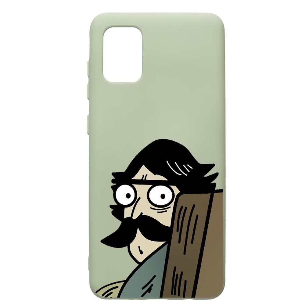 Husa de protectie Samsung Galaxy A41, Meme, silicon, cu interiorul din material textil, protectie camera, Beryl, PGR653