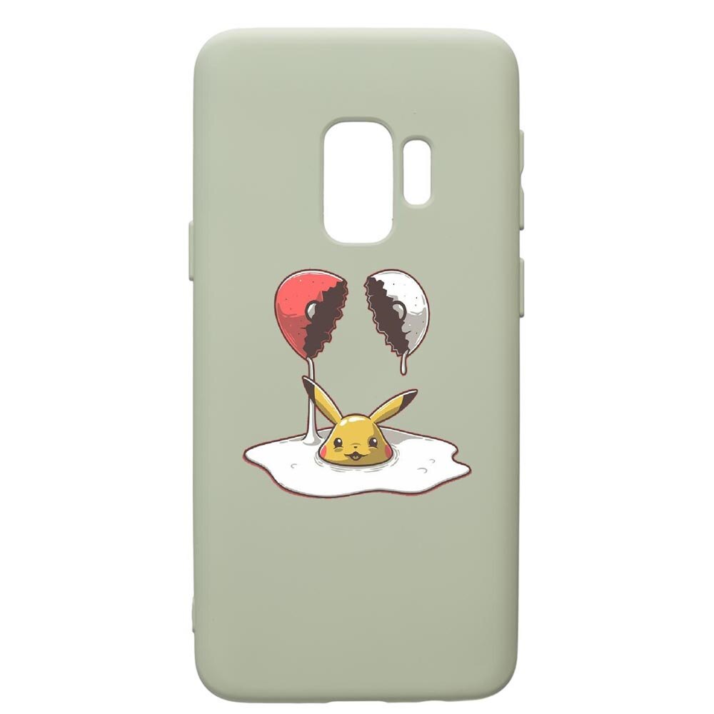 Husa de protectie Samsung Galaxy S9, Meme, silicon, cu interiorul din material textil, protectie camera, Beryl, PGR656