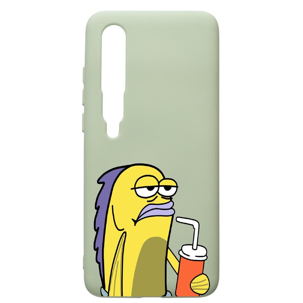 Husa de protectie Xiaomi Mi 10 / Mi 10 Pro, Meme, silicon, cu interiorul din material textil, protectie camera, Beryl, PGR652