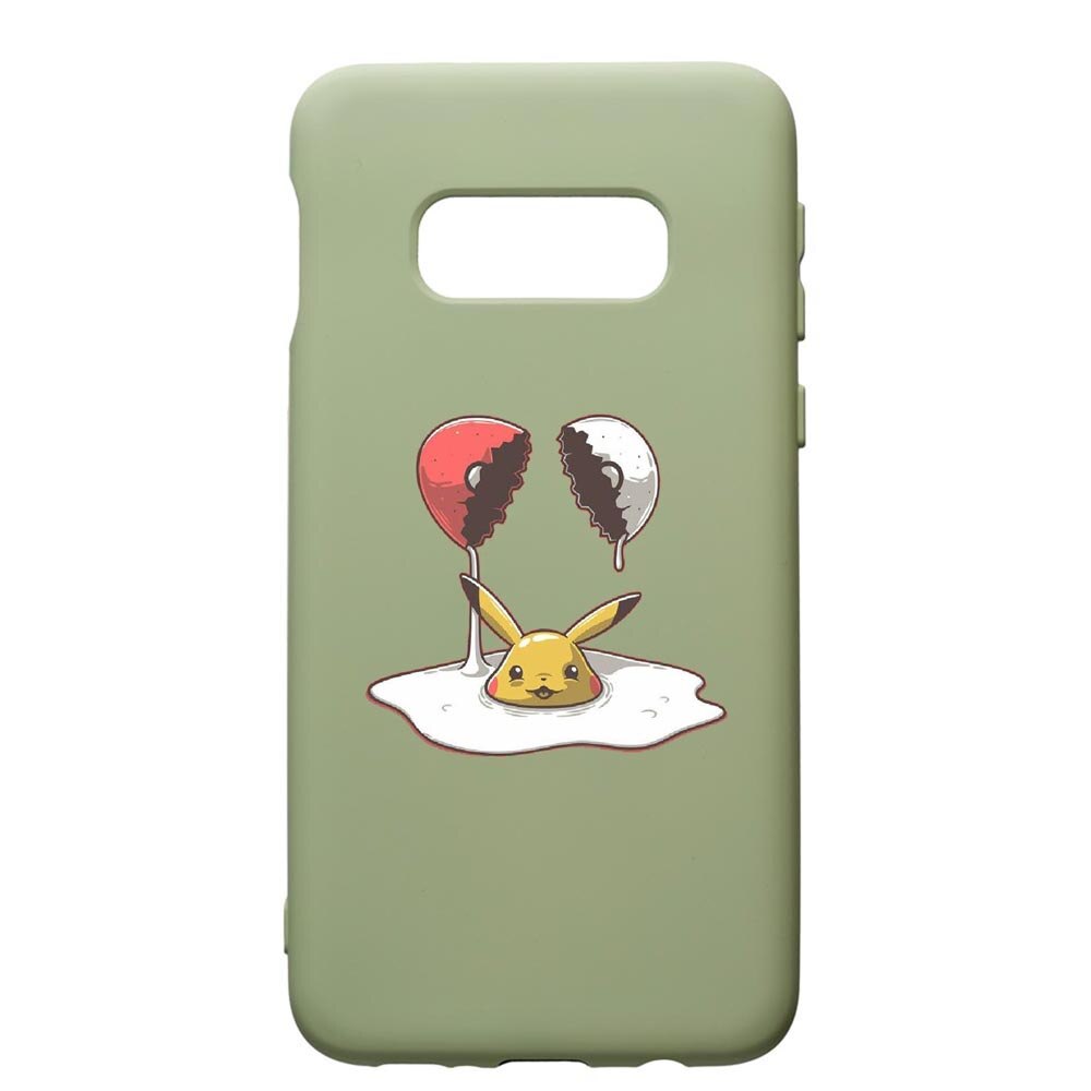 Husa de protectie Samsung Galaxy S10E, Meme, silicon, cu interiorul din material textil, protectie camera, Beryl, PGR656