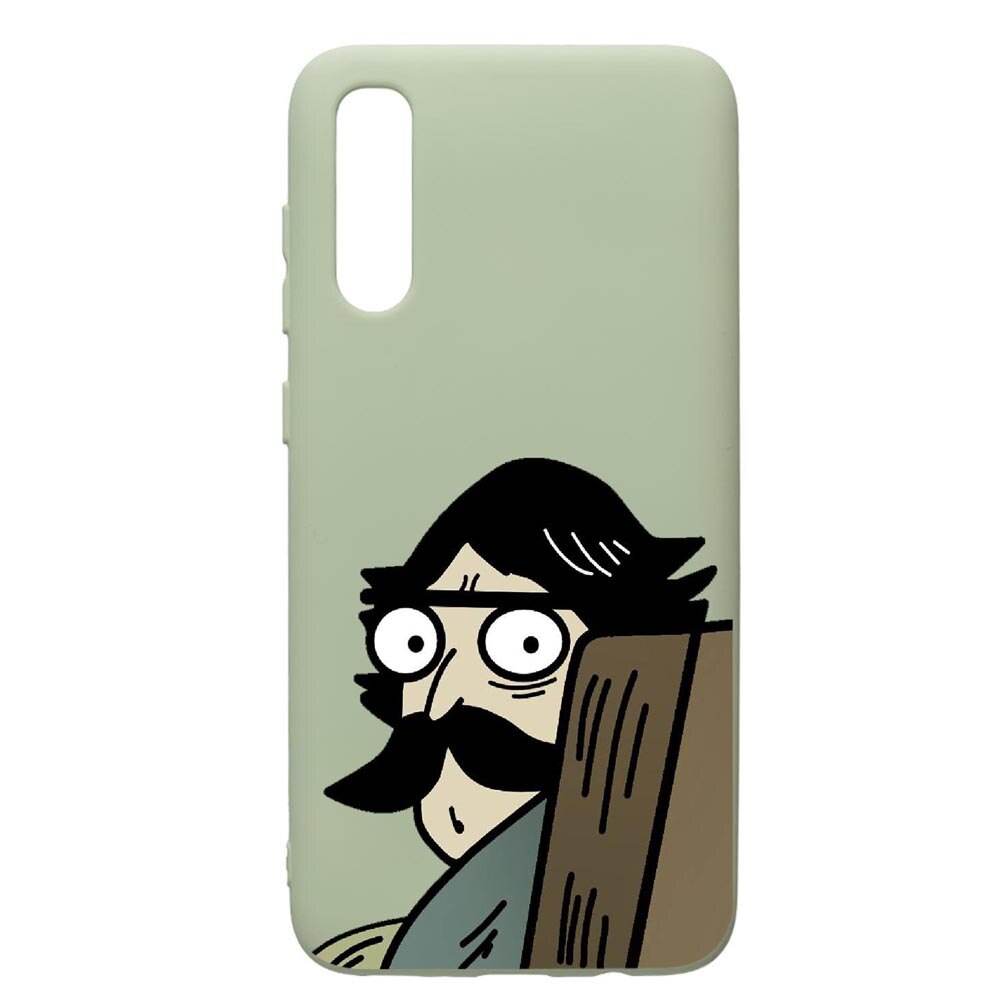 Husa de protectie Samsung Galaxy A70, Meme, silicon, cu interiorul din material textil, protectie camera, Beryl, PGR653
