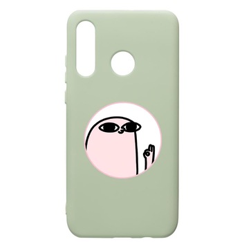 Husa de protectie Huawei P40 Lite E / Y7p, Meme, silicon, cu interiorul din material textil, protectie camera, Beryl, PGR658 Husa de protectie Huawei P40 Lite E / Y7p, Meme, silicon, cu interiorul din material textil, protectie camera, Beryl, PGR658