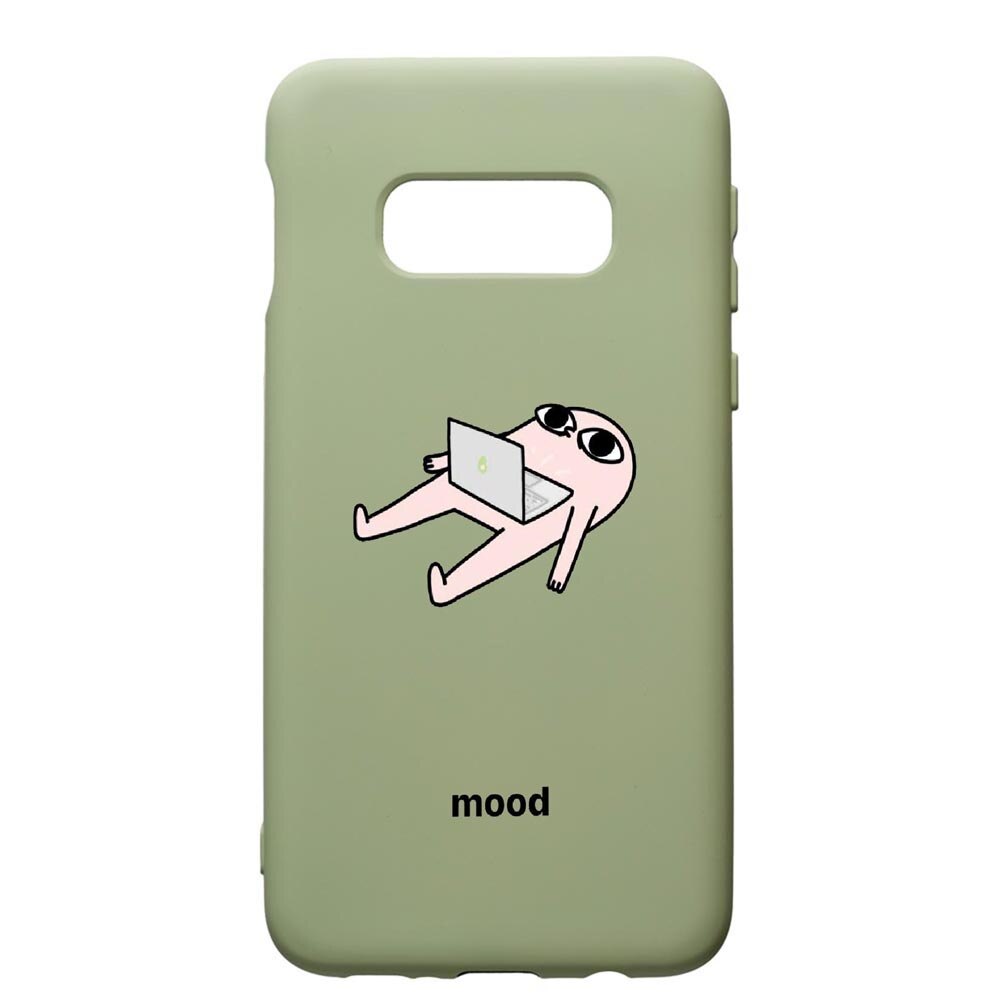 Husa de protectie Samsung Galaxy S10, Meme, silicon, cu interiorul din material textil, protectie camera, Beryl, PGR659