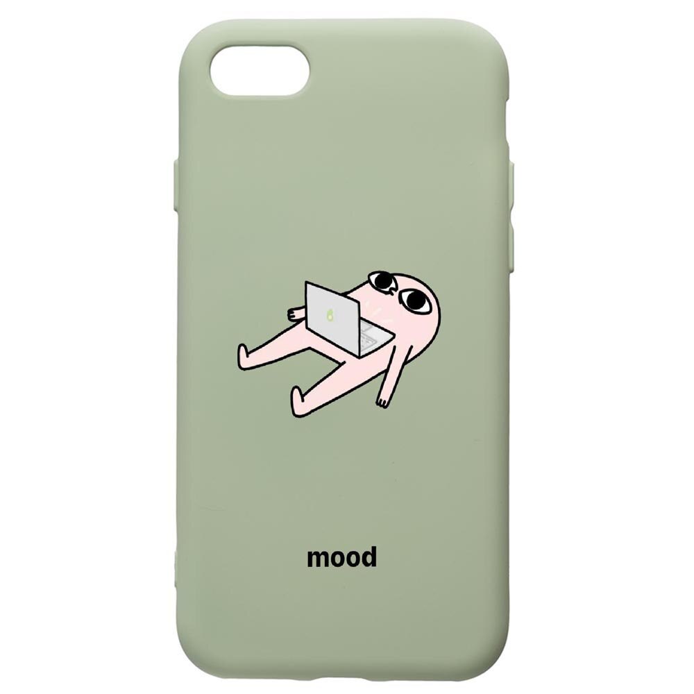 Husa de protectie Apple iPhone SE 2 / iPhone 8 / iPhone 7, Meme, silicon, cu interiorul din material textil, protectie camera, Beryl, PGR659