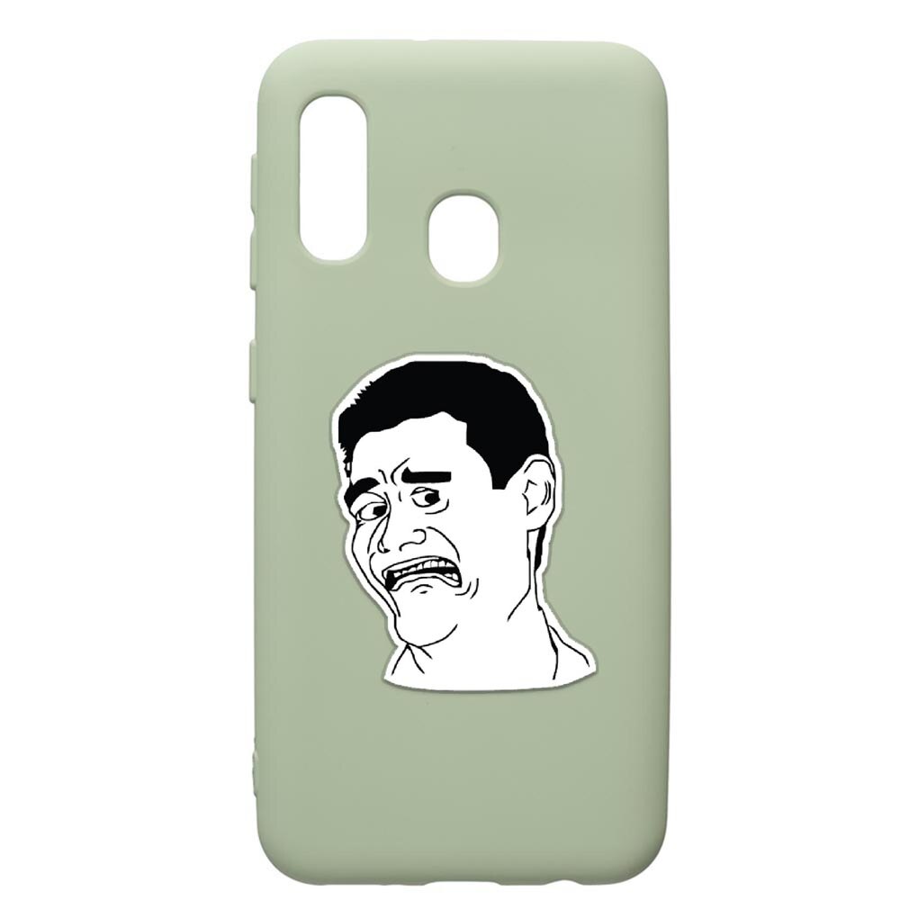Husa de protectie Samsung Galaxy A40, Meme - Harold, silicon, cu interiorul din material textil, protectie camera, Beryl, PGR660