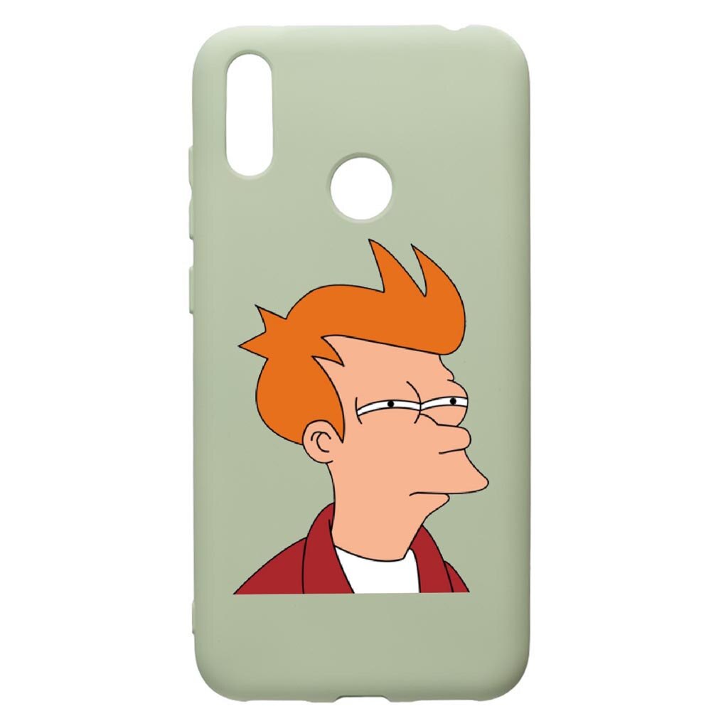 Husa de protectie Huawei Y7 2019, Meme, silicon, cu interiorul din material textil, protectie camera, Beryl, PGR663