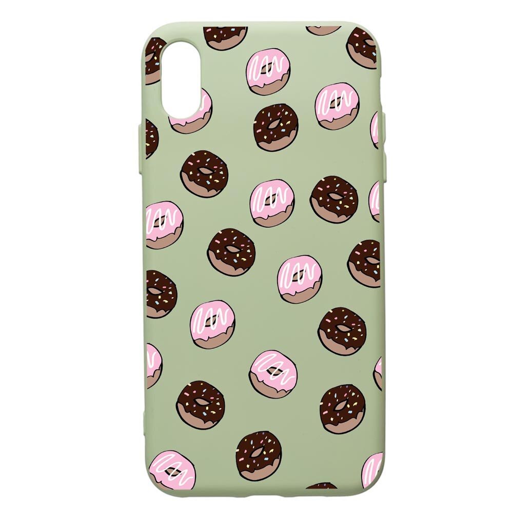 Husa de protectie Huawei Y5 2019, Donuts, silicon, cu interiorul din material textil, protectie camera, Beryl, PGR667