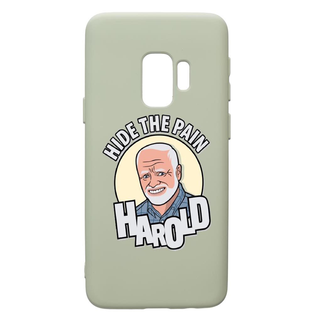 Husa de protectie Samsung Galaxy S9, Meme - Harold, silicon, cu interiorul din material textil, protectie camera, Beryl, PGR662