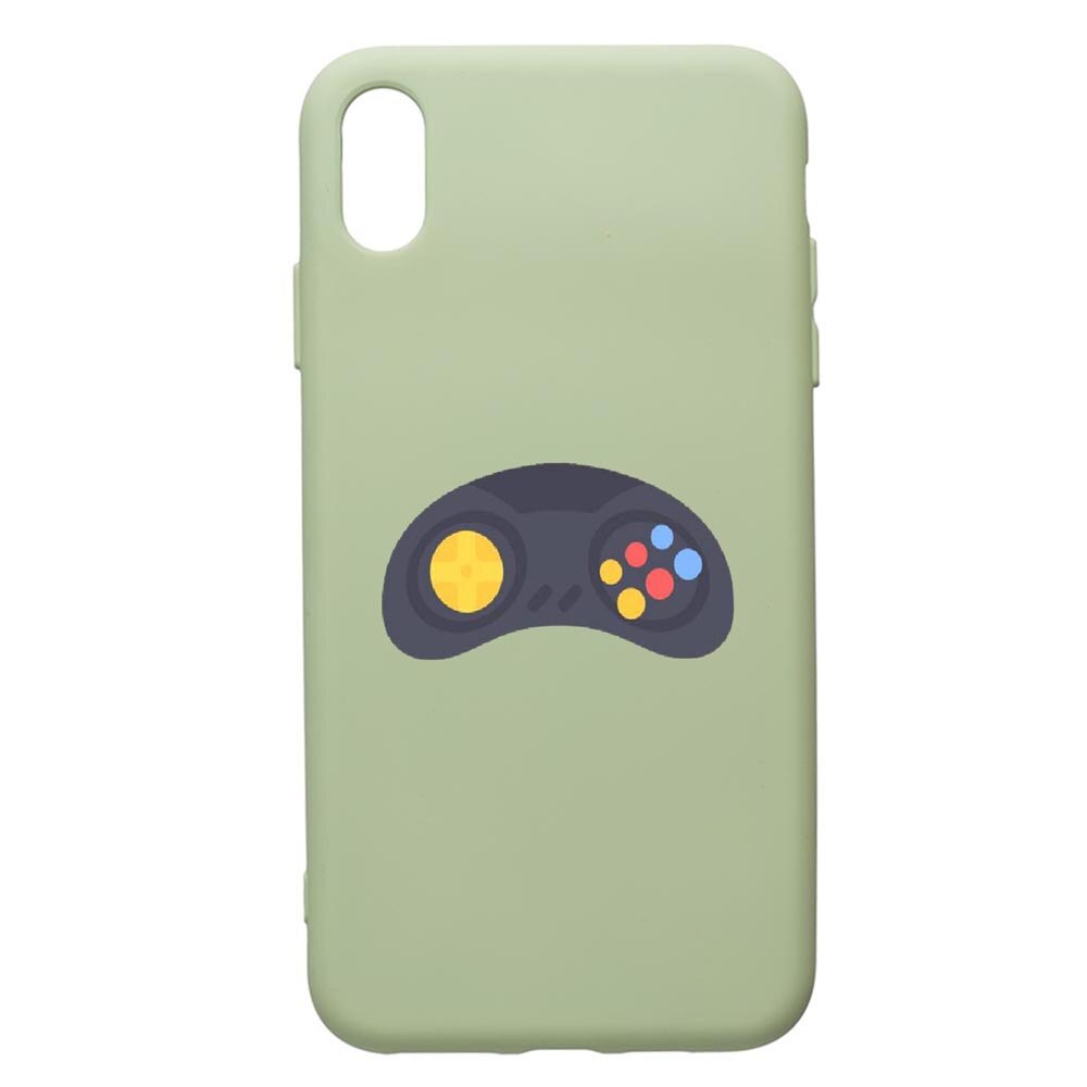 Husa de protectie Apple iPhone XS / X, Gamer - Xbox, silicon, cu interiorul din material textil, protectie camera, Beryl, PGR672