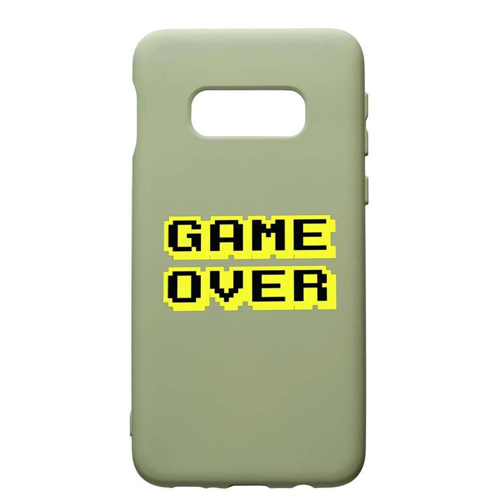 Husa de protectie Samsung Galaxy S10E, Gamer Over, silicon, cu interiorul din material textil, protectie camera, Beryl, PGR671