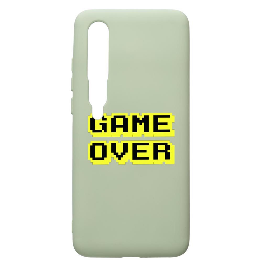 Husa de protectie Xiaomi Mi 10 / Mi 10 Pro, Gamer Over, silicon, cu interiorul din material textil, protectie camera, Beryl, PGR671