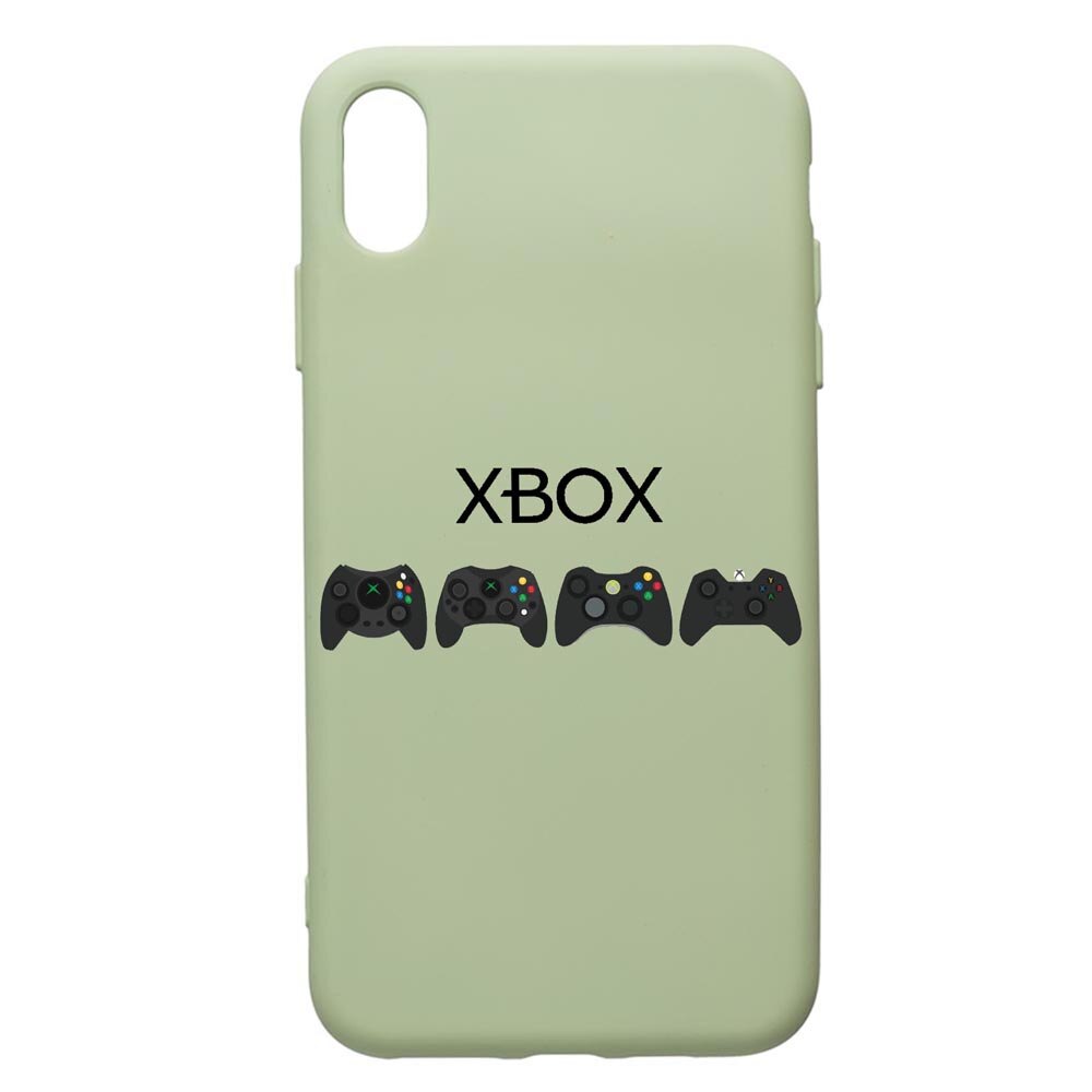 Husa de protectie Apple iPhone XS Max, Gamer - Xbox, silicon, cu interiorul din material textil, protectie camera, Beryl, PGR674