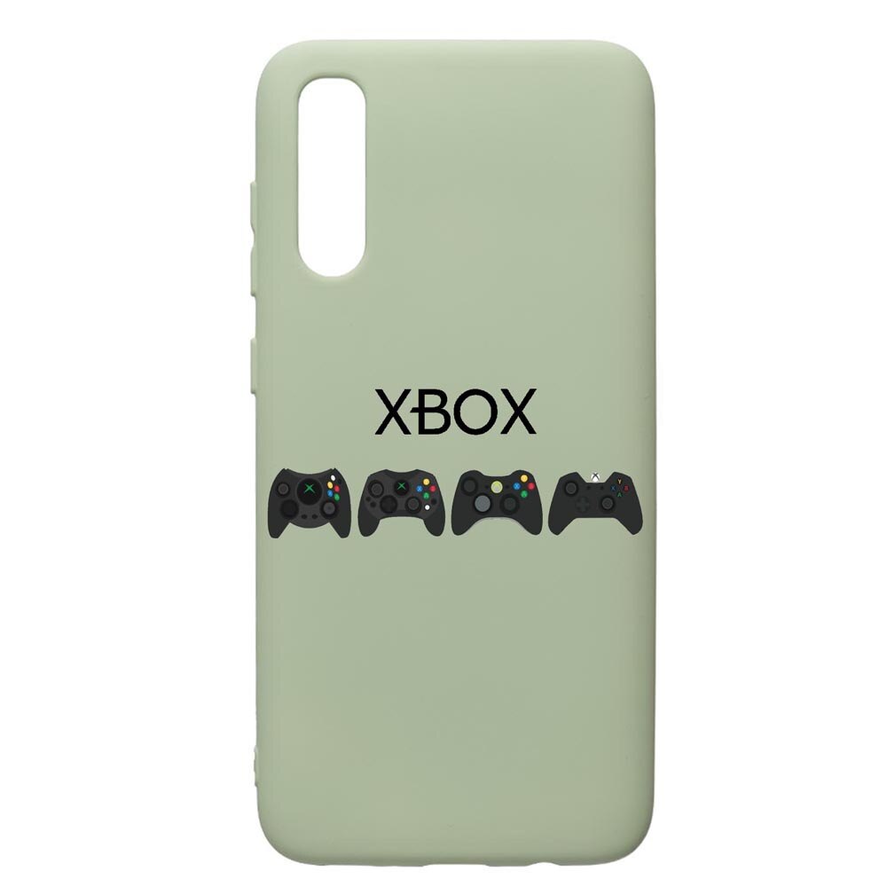 Husa de protectie Samsung Galaxy A70, Gamer - Xbox, silicon, cu interiorul din material textil, protectie camera, Beryl, PGR674