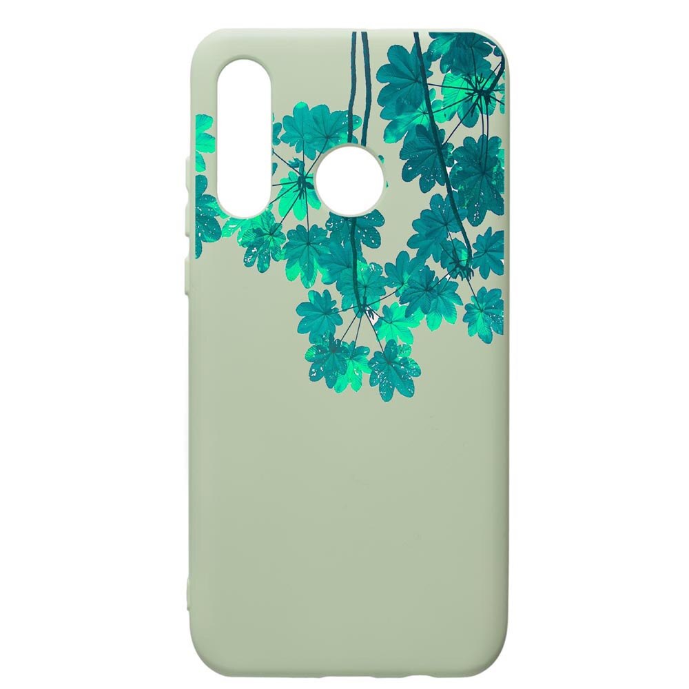 Husa de protectie Huawei P40 Lite E / Y7p, Green Forest, silicon, cu interiorul din material textil, protectie camera, Beryl, PGR682