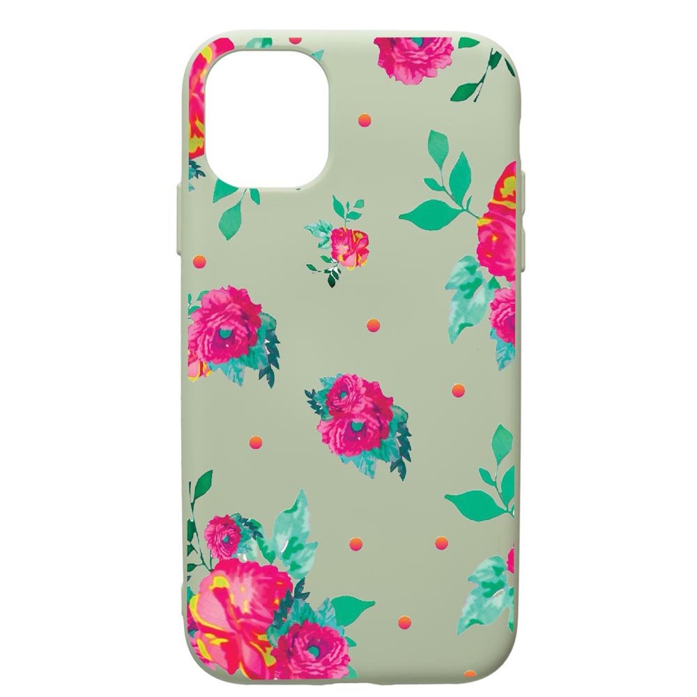 Husa de protectie Apple iPhone 11, Roses - Pastel colors, silicon, cu interiorul din material textil, protectie camera, Beryl, PGR688