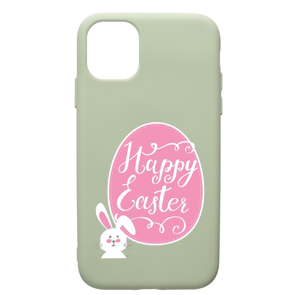 Husa de protectie Apple iPhone 11 Pro, Happy Easter, silicon, cu interiorul din material textil, protectie camera, Beryl, PGR689