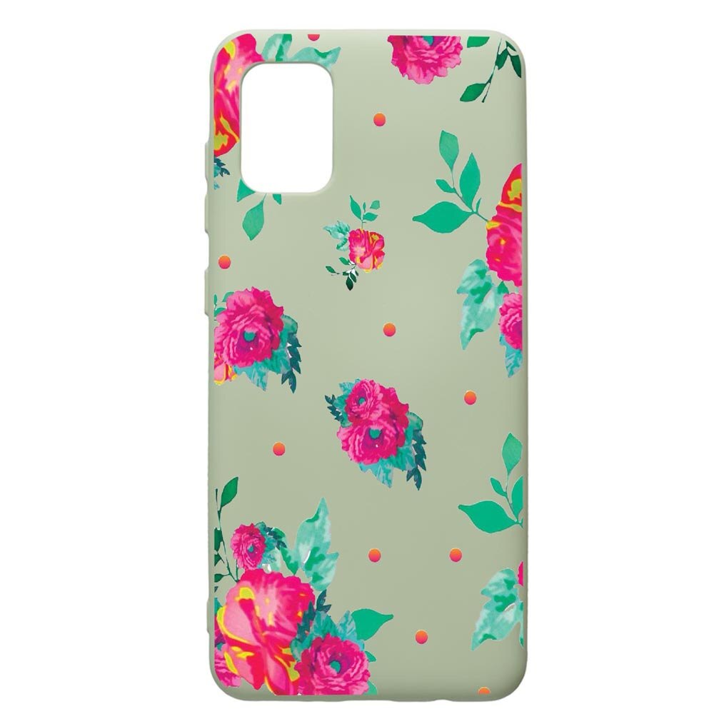 Husa de protectie Samsung Galaxy A71, Roses - Pastel colors, silicon, cu interiorul din material textil, protectie camera, Beryl, PGR688