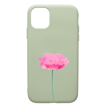 Husa de protectie Apple iPhone 11 Pro, One Roses - Pastel colors, silicon, cu interiorul din material textil, protectie camera, Beryl, PGR693 Husa de protectie Apple iPhone 11 Pro, One Roses - Pastel colors, silicon, cu interiorul din material textil, protectie camera, Beryl, PGR693