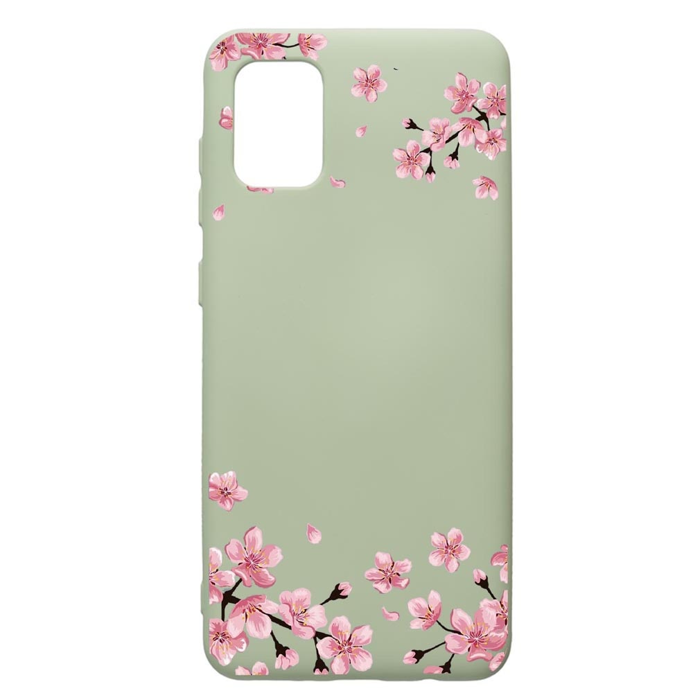 Husa de protectie Samsung Galaxy A31, Pastel colors - Flowers, silicon, cu interiorul din material textil, protectie camera, Beryl, PGR694