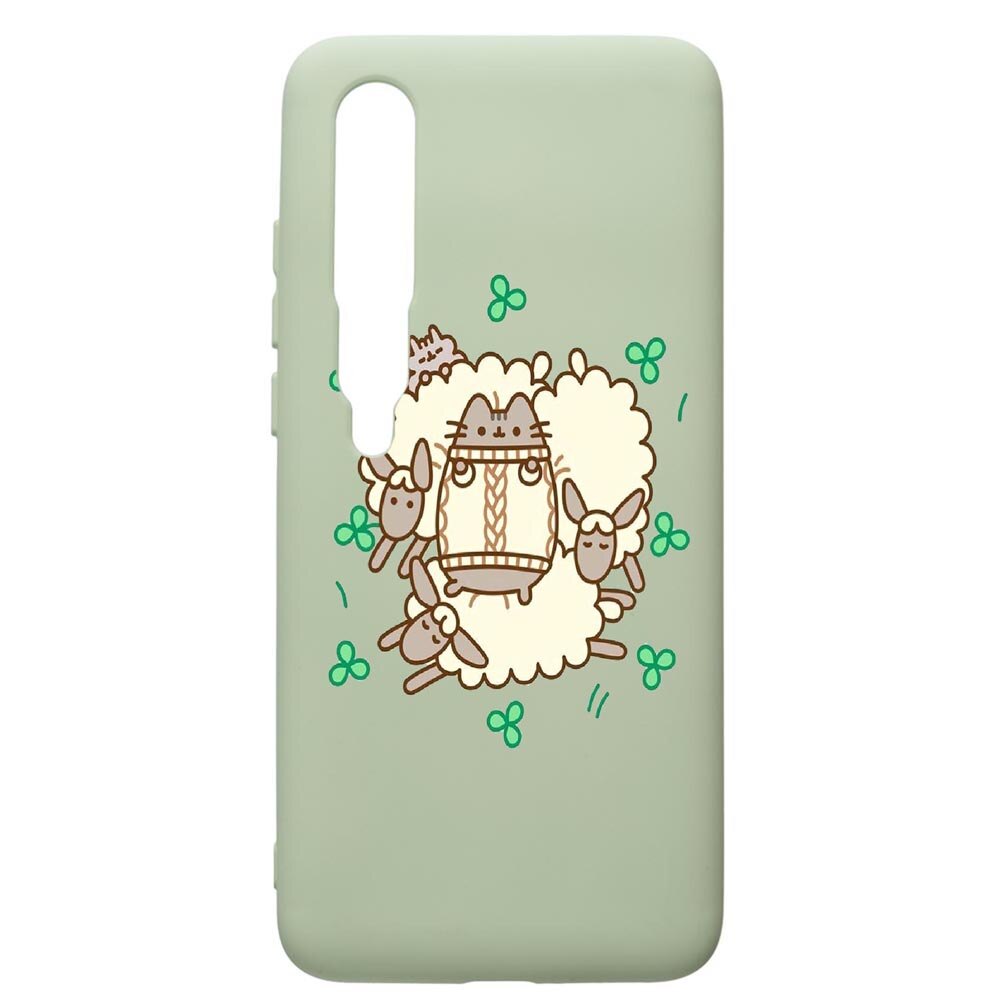 Husa de protectie Xiaomi Mi 10 / Mi 10 Pro, Rabbits - Lambs, silicon, cu interiorul din material textil, protectie camera, Beryl, PGR692