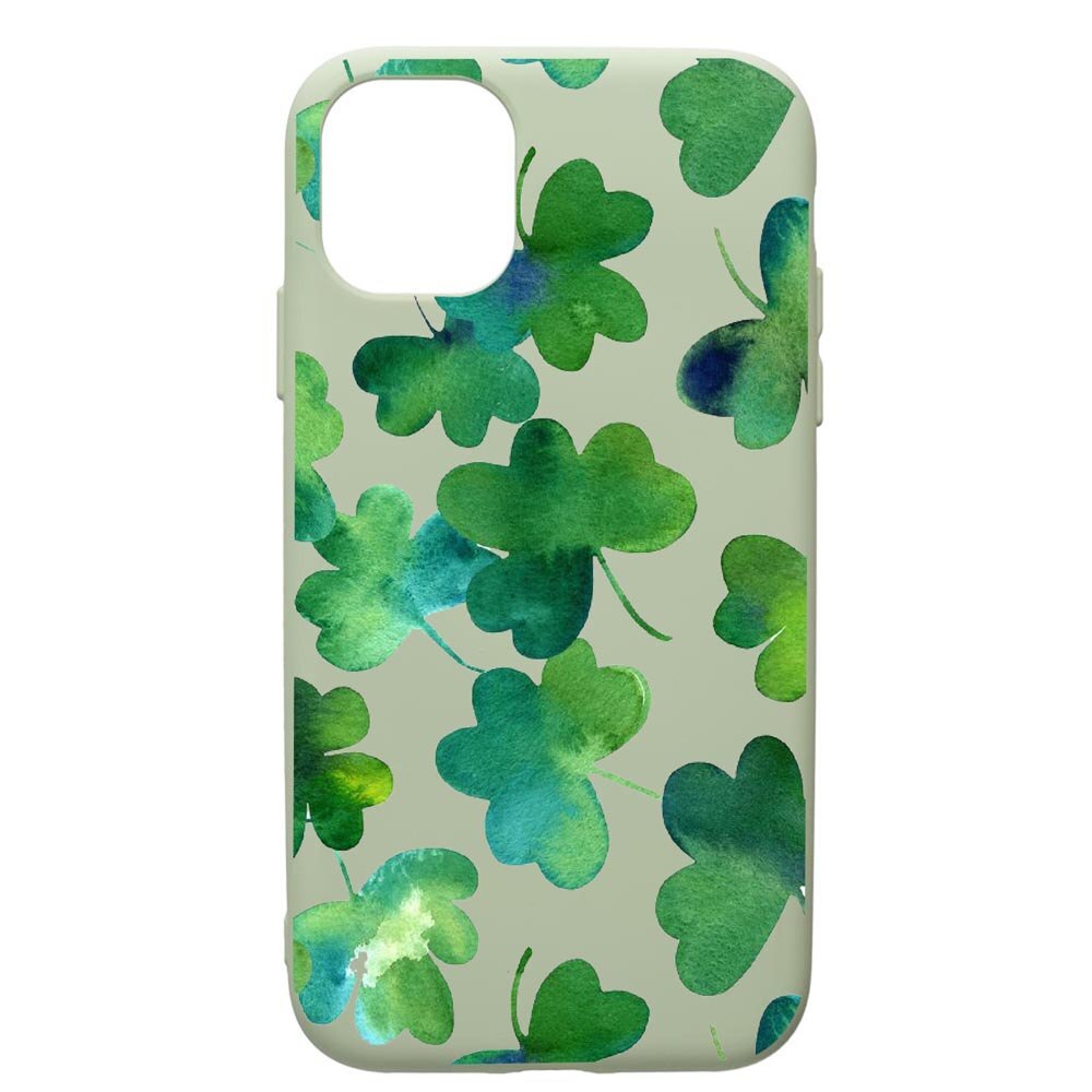 Husa de protectie Apple iPhone 11 Pro Max, Green Leaf, silicon, cu interiorul din material textil, protectie camera, Beryl, PGR697