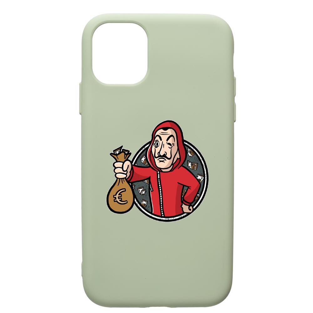 Husa de protectie Apple iPhone 12 Pro Max, La Casa De Papel, silicon, cu interiorul din material textil, protectie camera, Beryl, PGR700