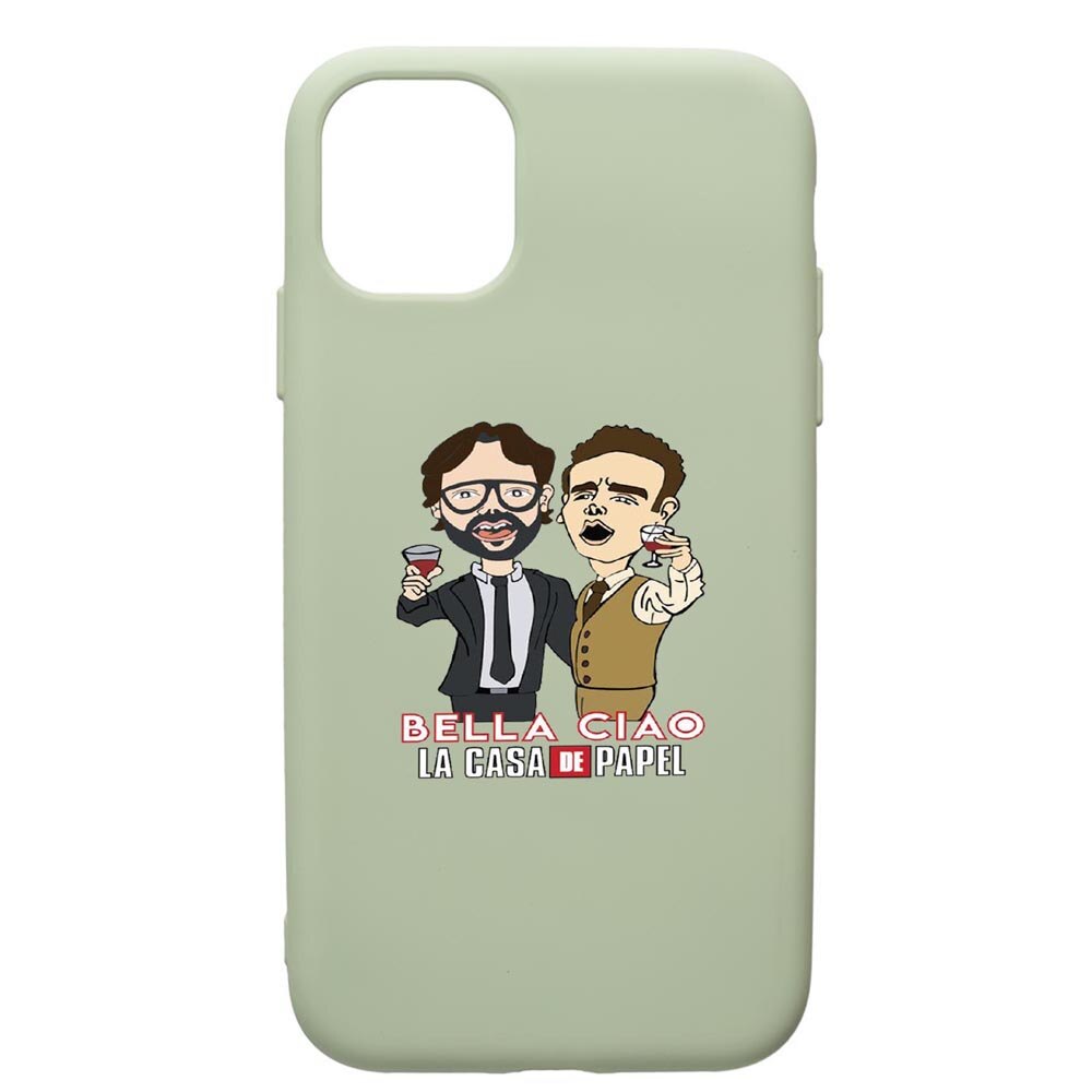 Husa de protectie Apple iPhone 11 Pro, La Casa De Papel - Berlin - Profesor, silicon, cu interiorul din material textil, protectie camera, Beryl, PGR711