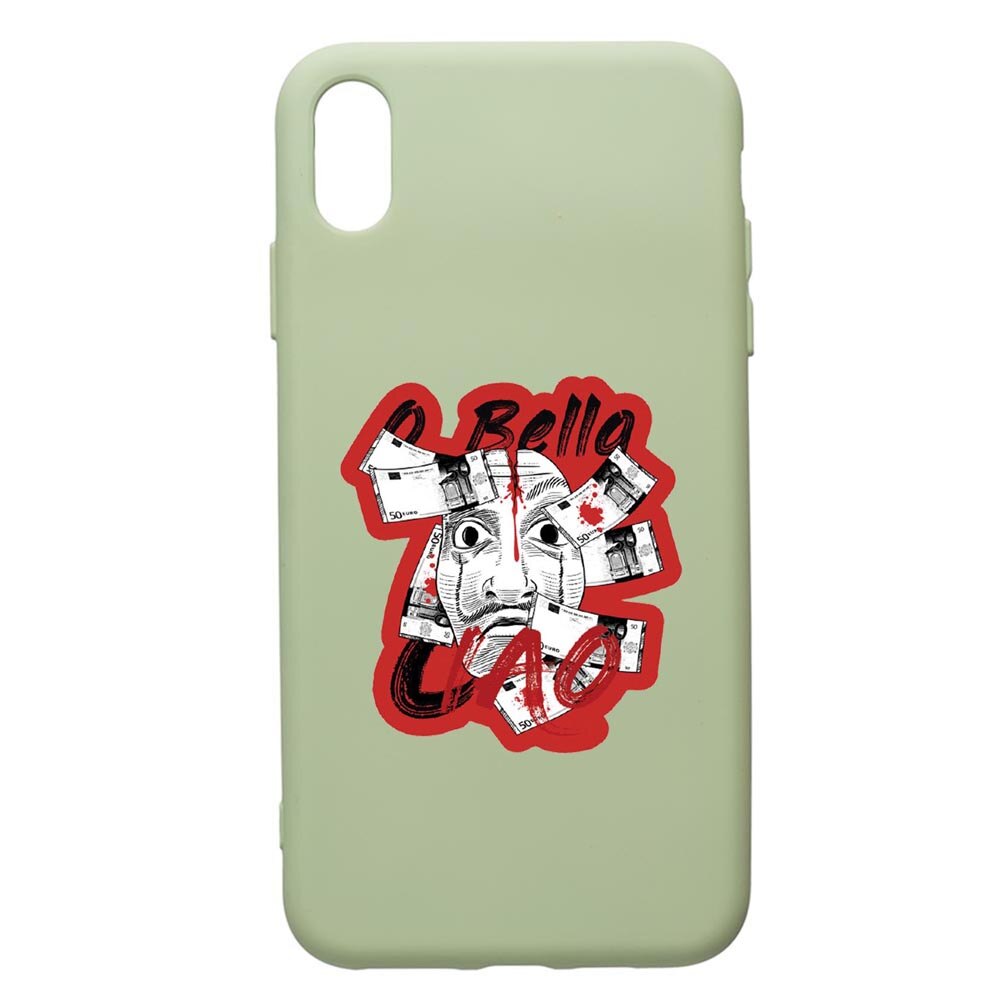 Husa de protectie Samsung Galaxy A10, La Casa De Papel, silicon, cu interiorul din material textil, protectie camera, Beryl, PGR716