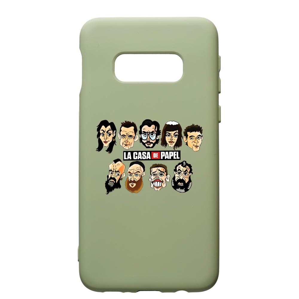 Husa de protectie Samsung Galaxy S10E, La Casa De Papel, silicon, cu interiorul din material textil, protectie camera, Beryl, PGR713