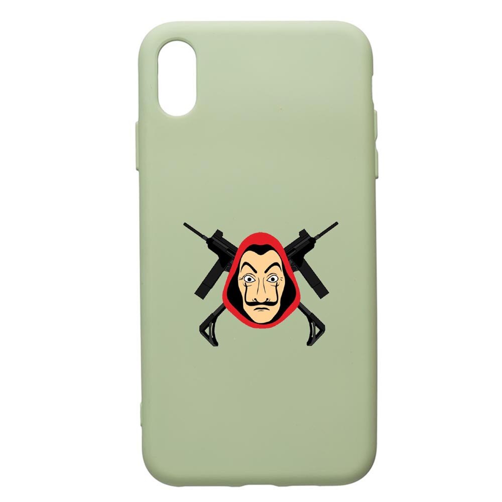 Husa de protectie Samsung Galaxy A10, La Casa De Papel, silicon, cu interiorul din material textil, protectie camera, Beryl, PGR714