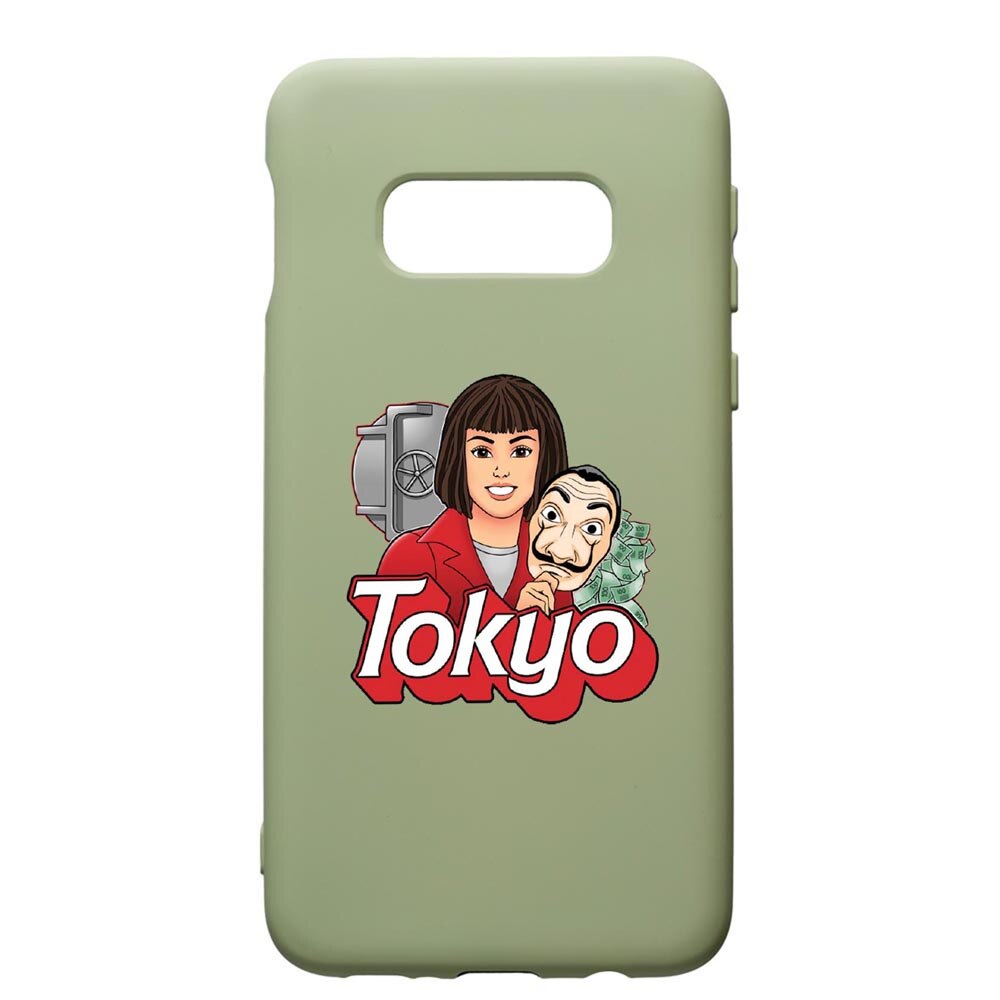 Husa de protectie Samsung Galaxy S10, La Casa De Papel - Tokyo, silicon, cu interiorul din material textil, protectie camera, Beryl, PGR717