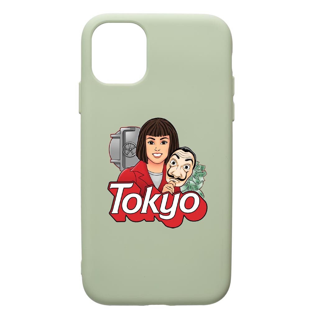 Husa de protectie Apple iPhone 11 Pro, La Casa De Papel - Tokyo, silicon, cu interiorul din material textil, protectie camera, Beryl, PGR717