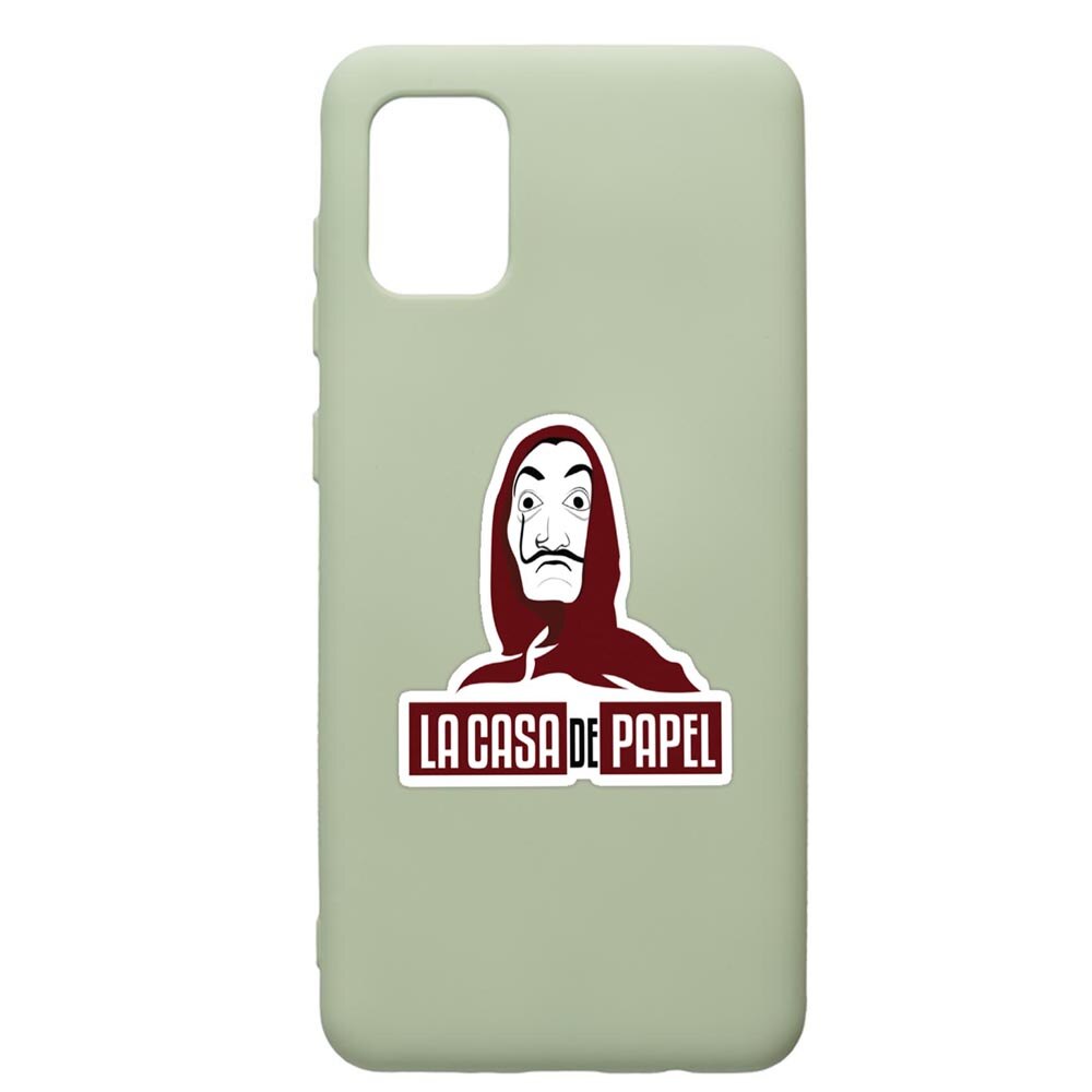Husa de protectie Samsung Galaxy A71, La Casa De Papel, silicon, cu interiorul din material textil, protectie camera, Beryl, PGR719