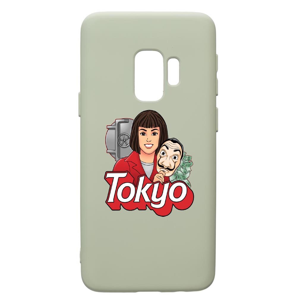 Husa de protectie Samsung Galaxy S9, La Casa De Papel - Tokyo, silicon, cu interiorul din material textil, protectie camera, Beryl, PGR717