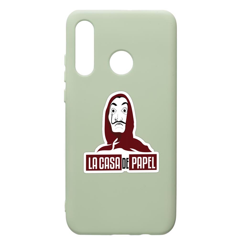 Husa de protectie Huawei P40 Lite E / Y7p, La Casa De Papel, silicon, cu interiorul din material textil, protectie camera, Beryl, PGR719