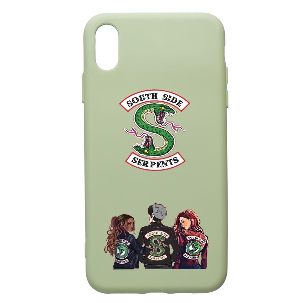 Husa de protectie Apple iPhone XS Max, Riverdale, silicon, cu interiorul din material textil, protectie camera, Beryl, PGR723