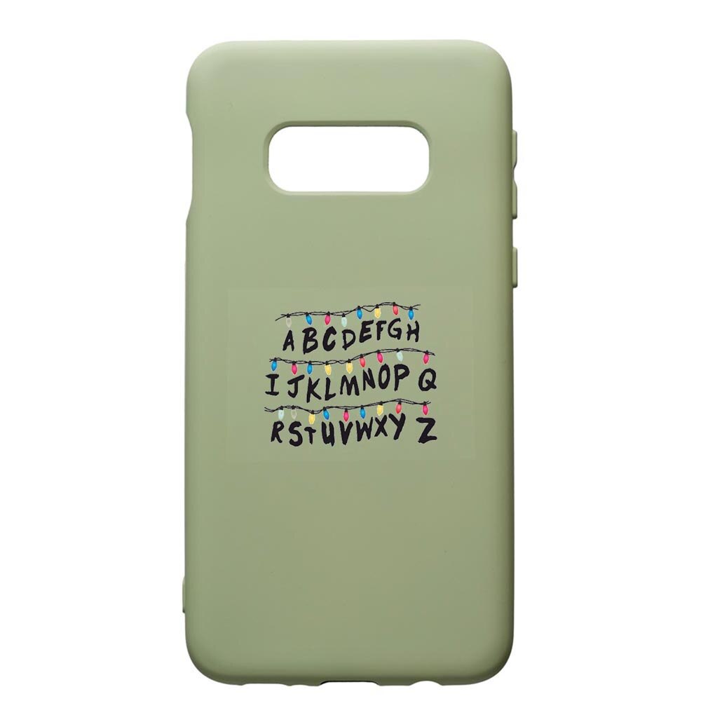 Husa de protectie Samsung Galaxy S10, Stranger Things, silicon, cu interiorul din material textil, protectie camera, Beryl, PGR720